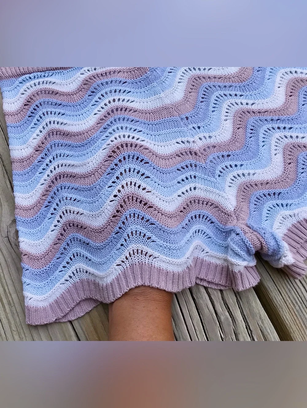 Ladies L NO COMMENT Chevron Stripe Woven Knit Swit Sweater Shorts